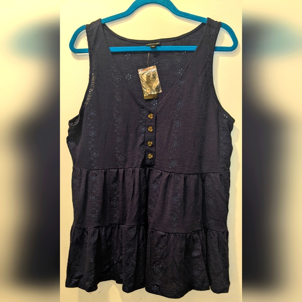 Torrid Women's Navy Sleeveless Top